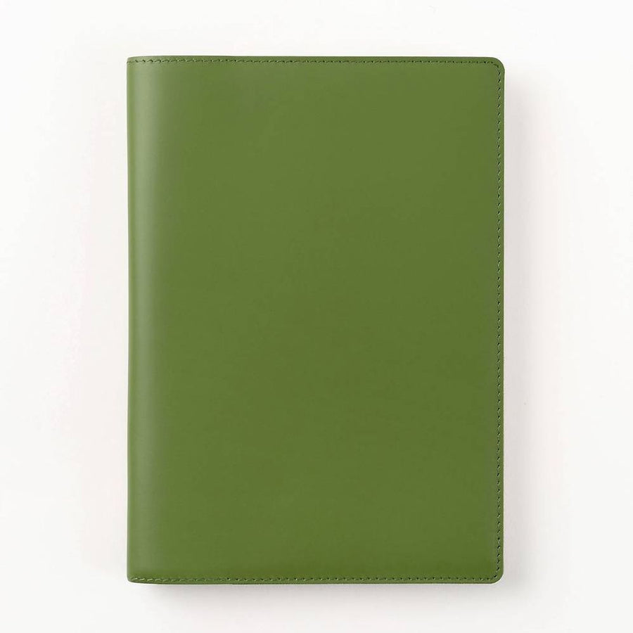 Paper Source Green Leather Refillable A5 Journal Cover