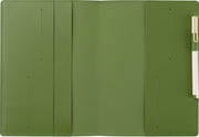 Paper Source Green Leather Refillable A5 Journal Cover