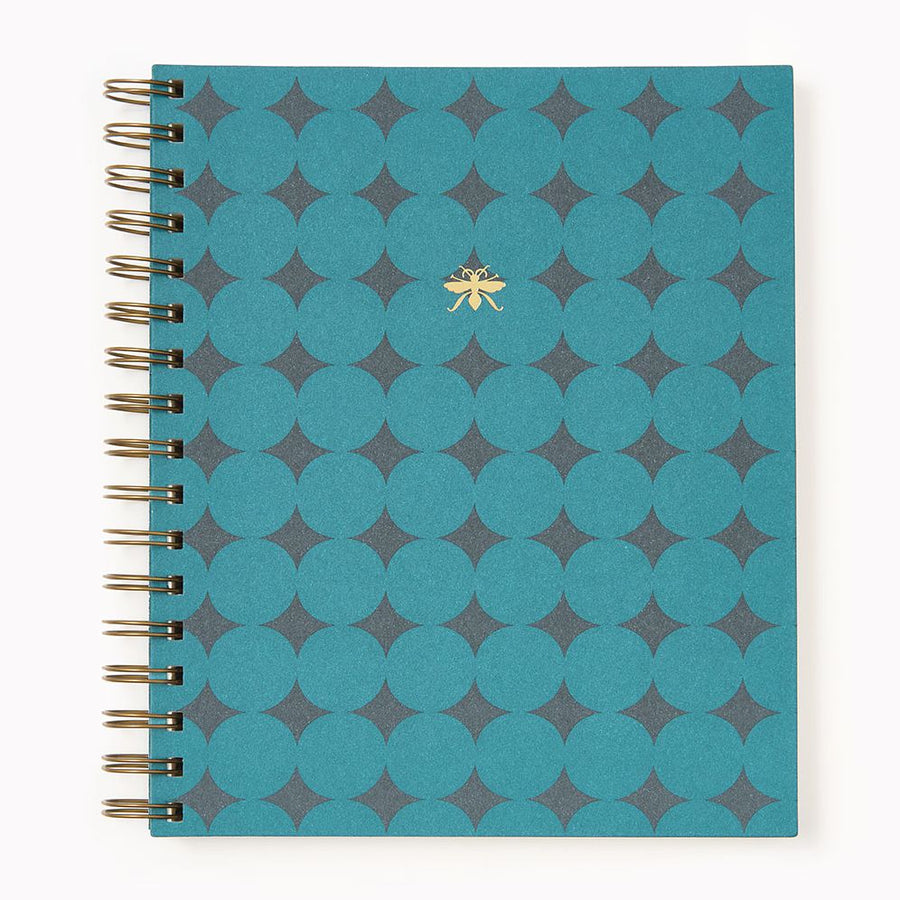 Teal Diamond Paper Wasp Daily Planner