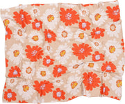 Bold Floral Knitted Throw Blanket