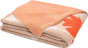 Bold Floral Knitted Throw Blanket