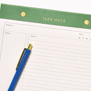 Green Take Note Legal Pad