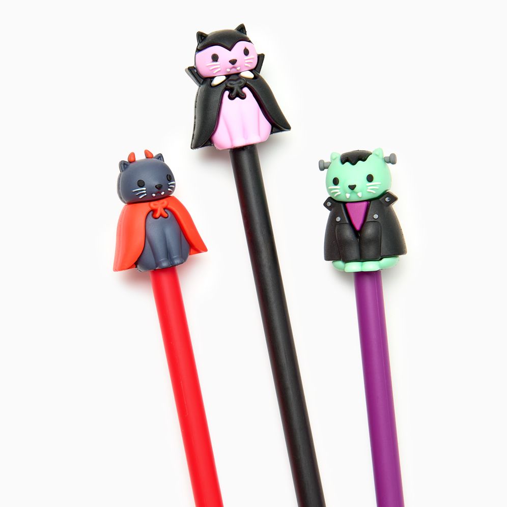 Cats in Costumes Assorted Halloween Pens