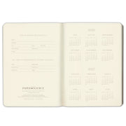 2026-2027 Paper Source Black Leather 12-Month Daily Planner