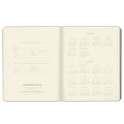 2026-2027 Paper Source Black Leather 18-Month Weekly Desk Planner
