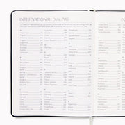 2027 Paper Source Black Monthly Desk Planner